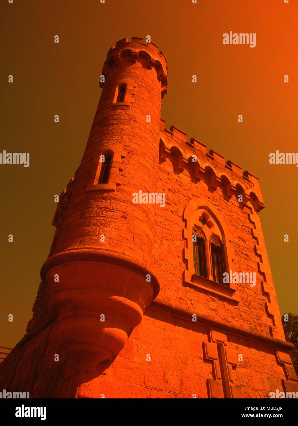 Rennes-le-Chateau, Francia. La Bethanie torre costruita dal sacerdote Berenger Sauniere (1885-1911) come una biblioteca. Foto Stock