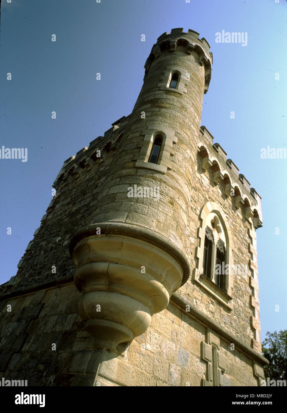 Rennes-le-Chateau, Francia. La Bethanie torre costruita dal sacerdote Berenger Sauniere (1885-1911) come una biblioteca. Foto Stock