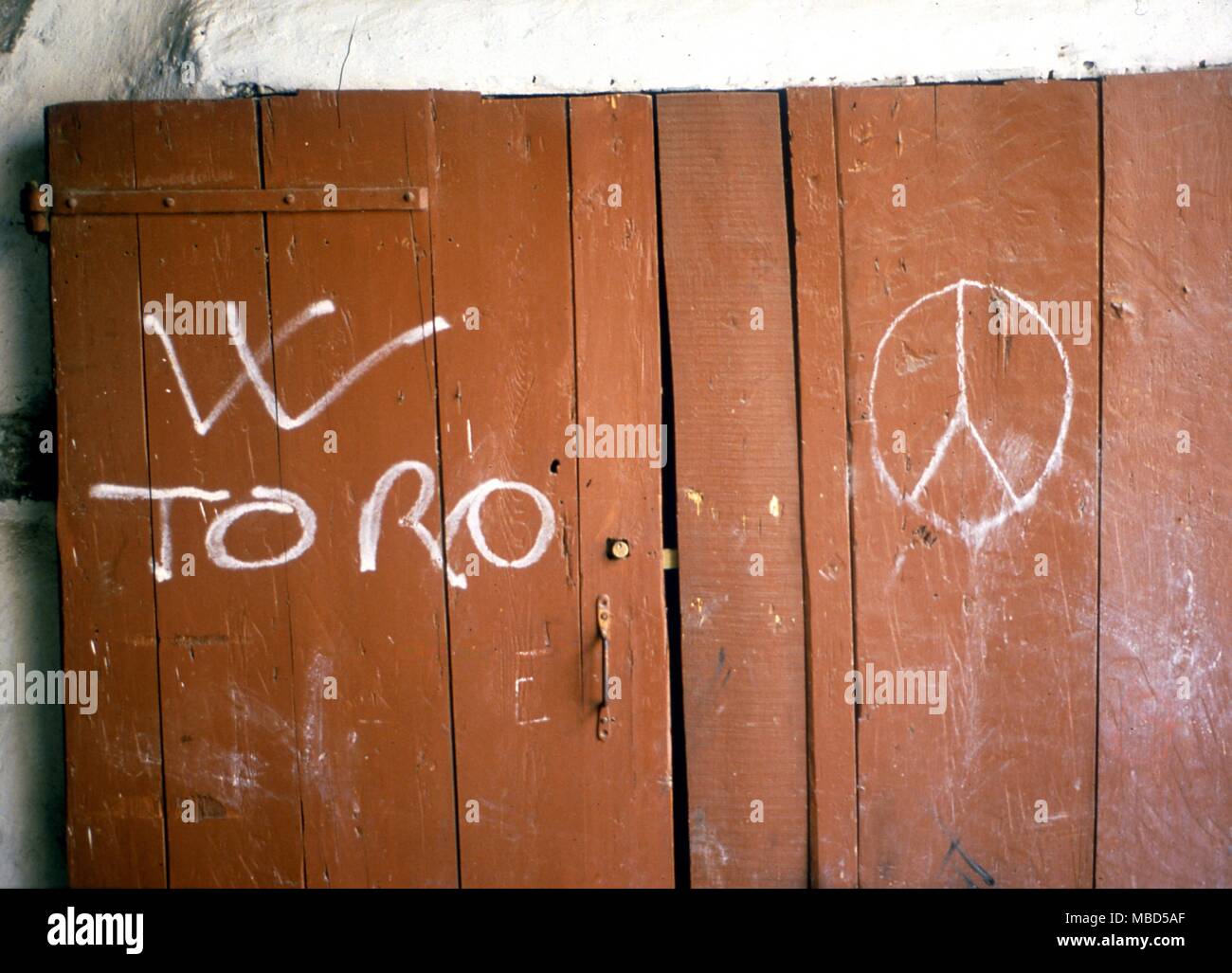 Simboli - CND movimento. Sigil per il CND movimento è basato sul codice di Semaphore. Foto Stock