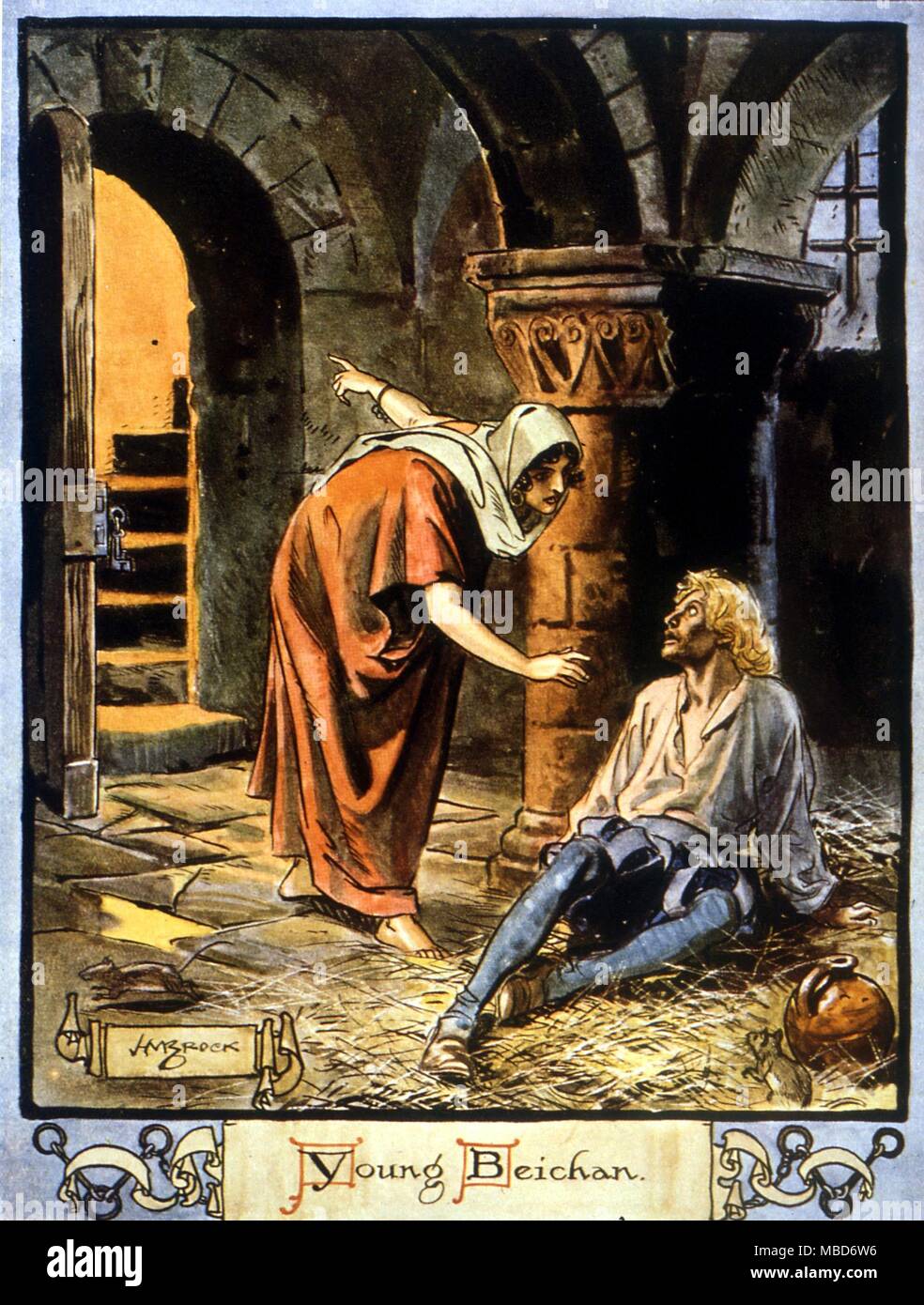 Sogni - Il Sogno di dio - Vecchio Luk-Oie e i suoi sogni. Illustrazione per la storia in Hans Andersen di favole nella traduzione da H. B. Paolo, circa 1889 Foto Stock