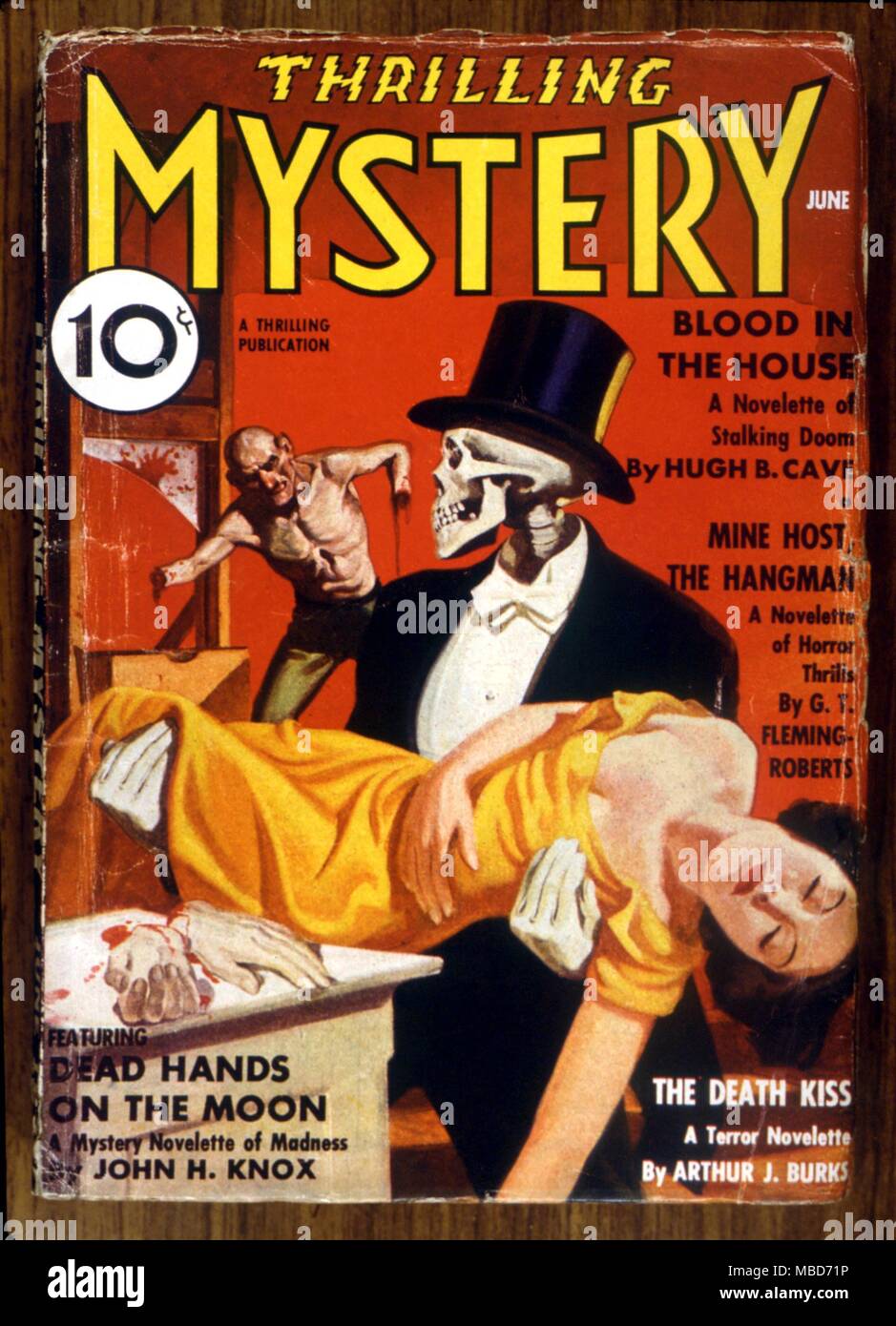 La morte - mistero avvincente giacca - Giugno 1936 Foto Stock