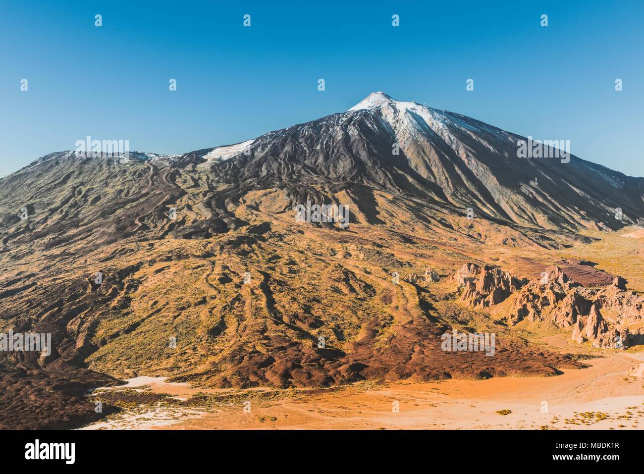 Vulcano El Teide a Tenerife, Spagna Foto Stock