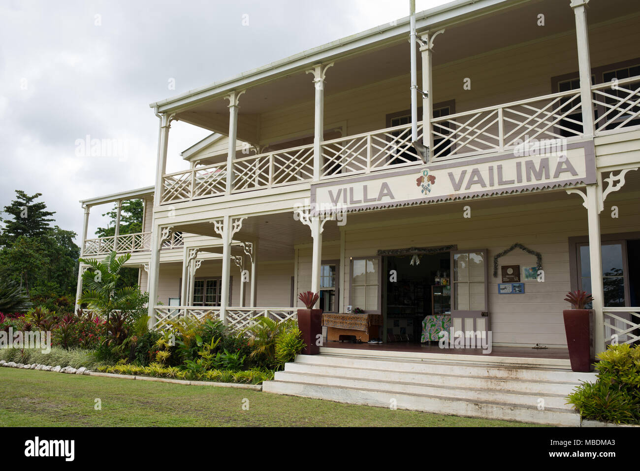 Robert Louis Stevenson, Museo di Apia, Samoa, il 24 novembre 2017. Foto Stock