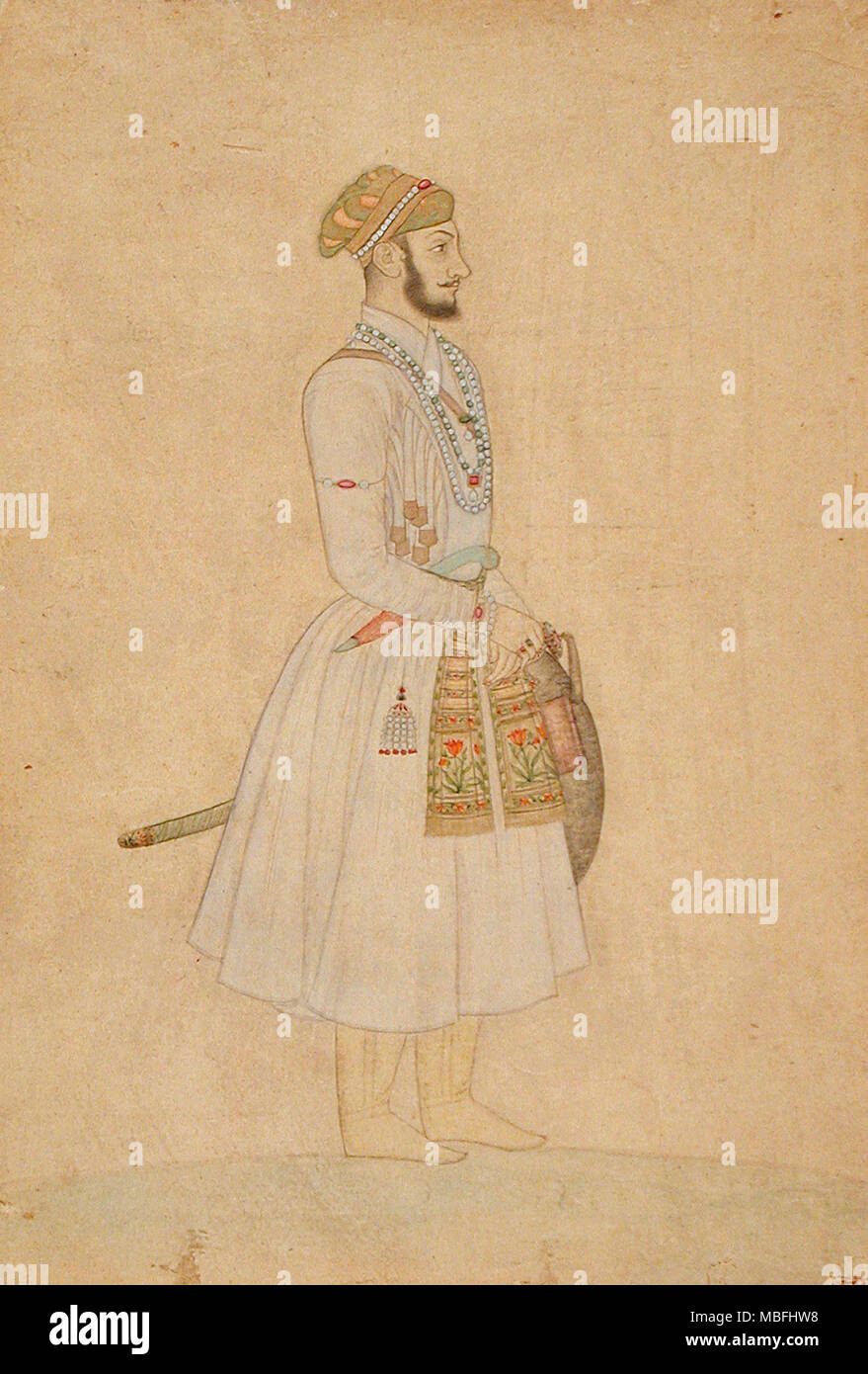L'imperatore Shah Alam Bahadur (Bahadur Shah Foto Stock