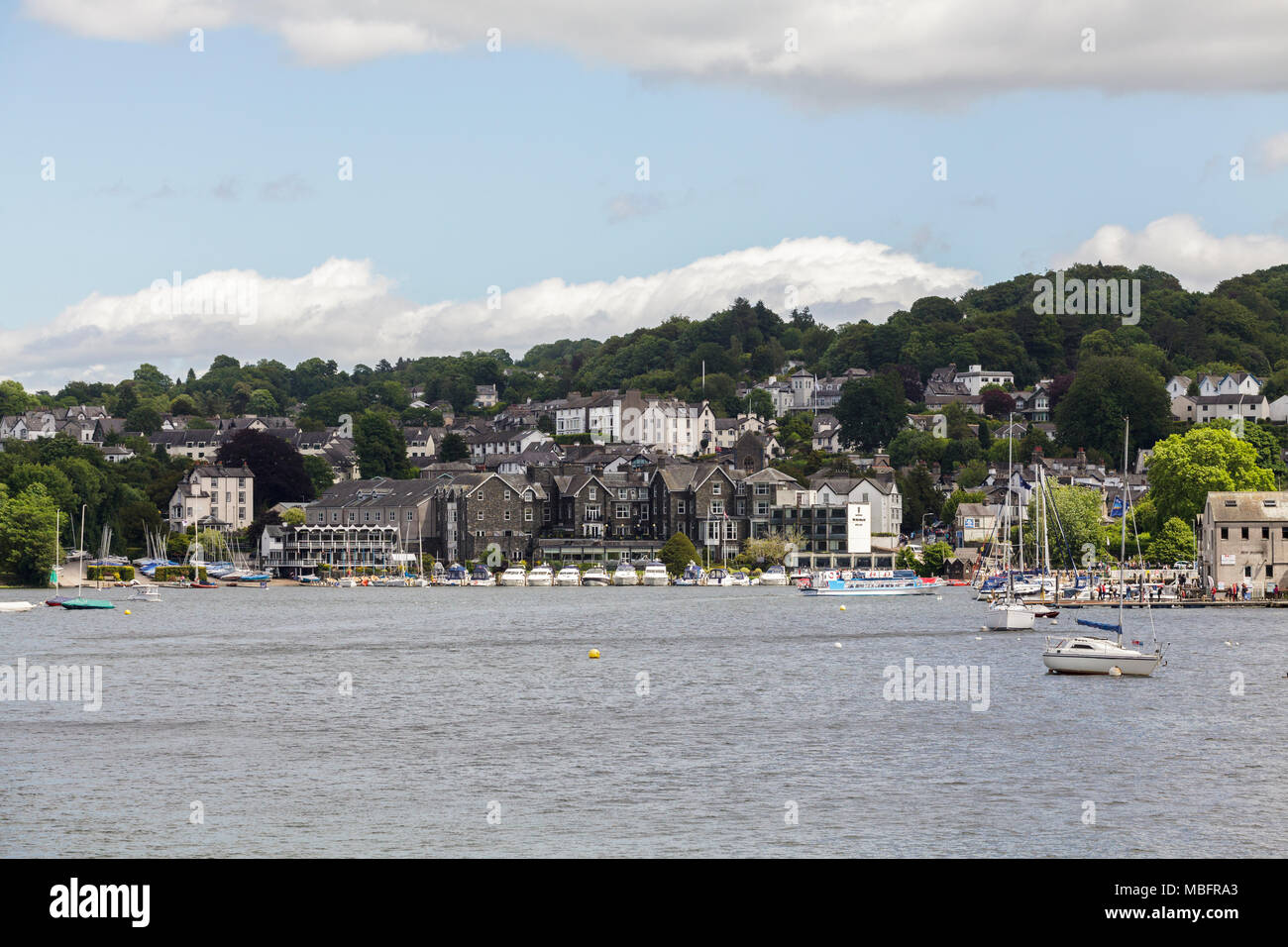 Bowness on Windermere Lake District National Park, Cumbria Foto Stock