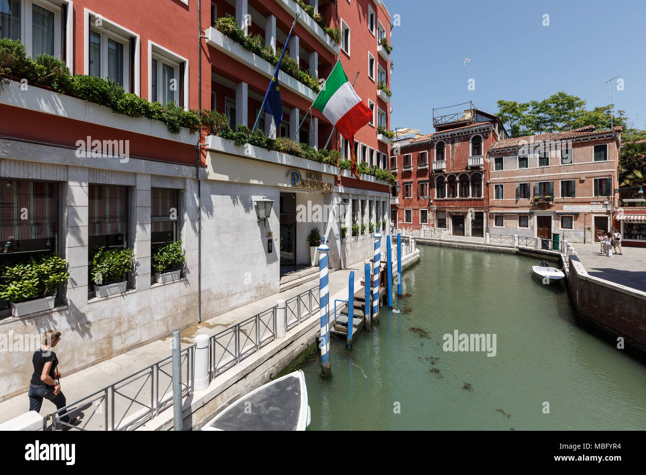 Facciata di 4 stelle Hotel Papadopoli Venezia, Italia e Europa Foto Stock