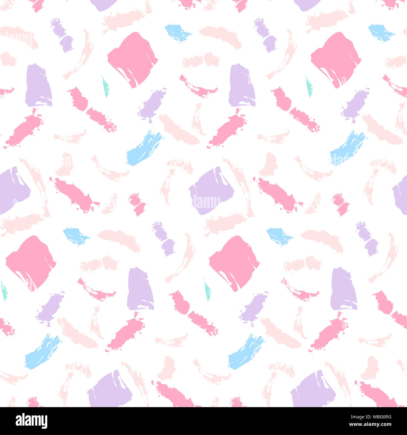 Abstract Vector grunge seamless pattern con spazzola ad acquerello Foto Stock