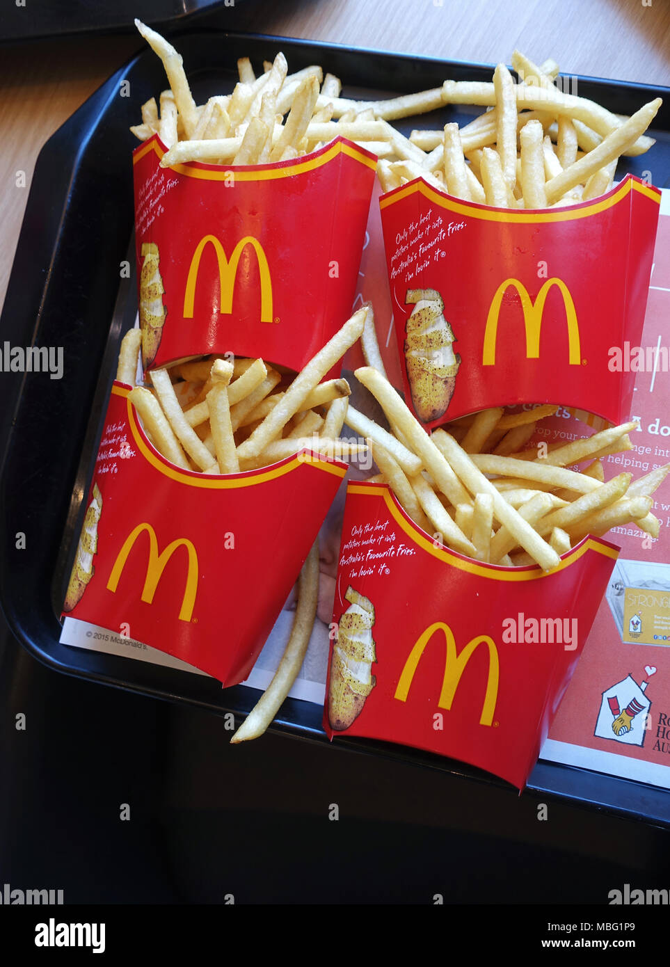 McDonald's fries - Australia Foto Stock