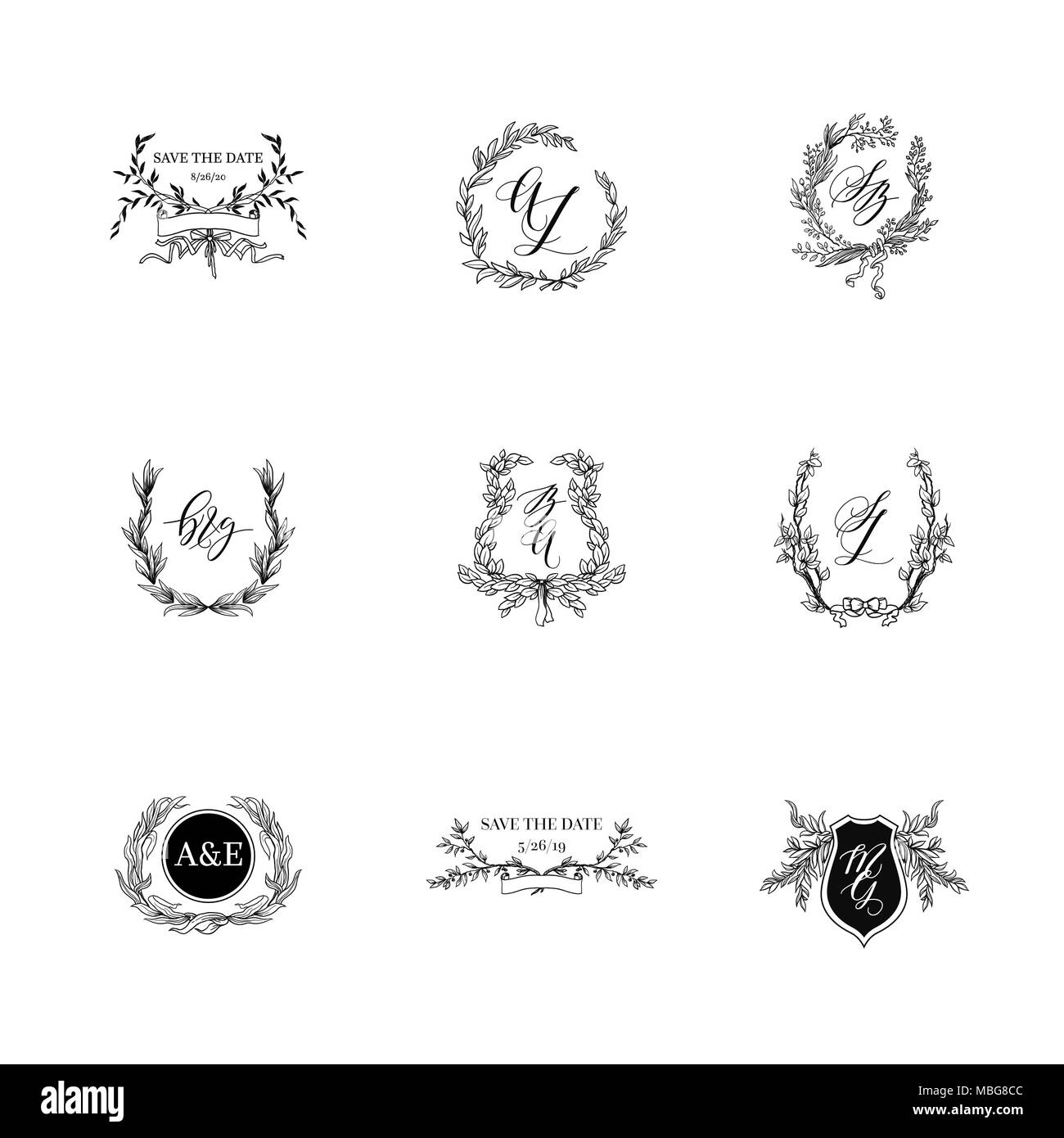 Impostare gli elementi di design Illustrazione Vettoriale