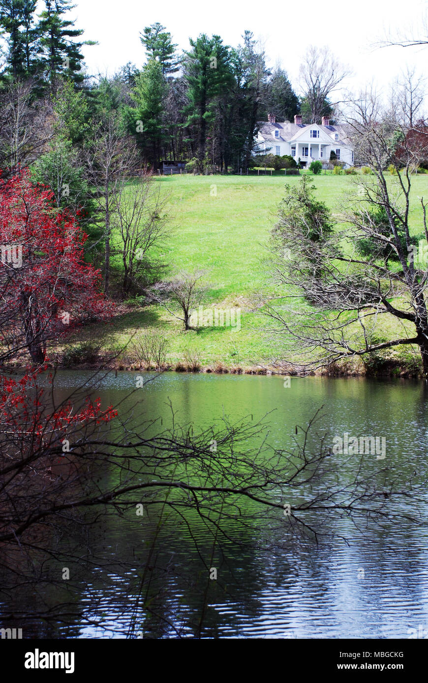 Connemara aziende agricole, l'estate home dell'autore/poeta Carl Sandburg Foto Stock