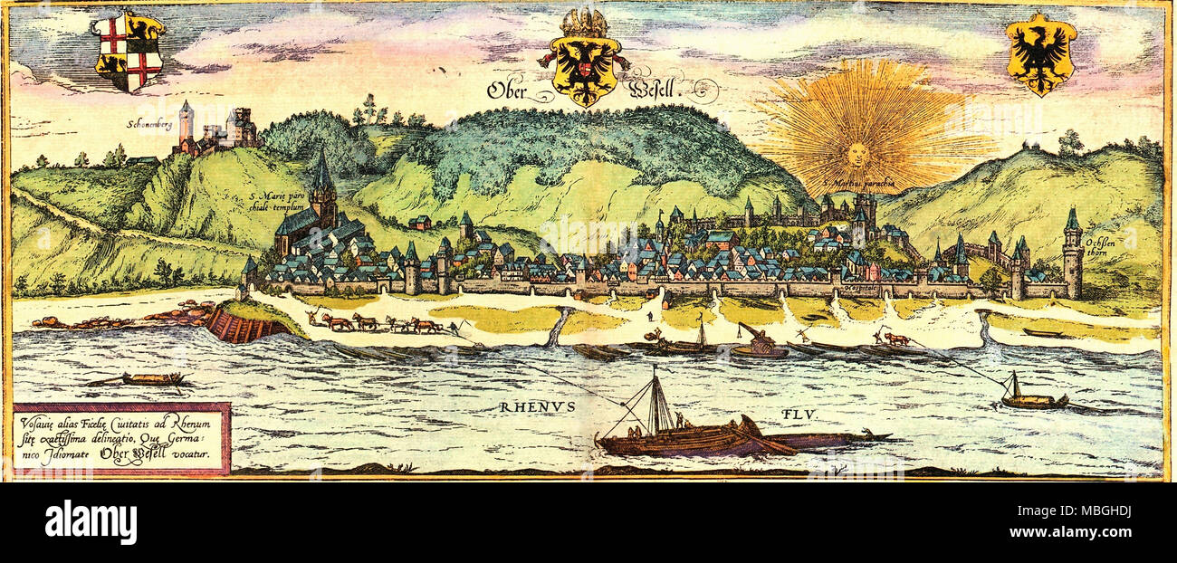 Oberwesel, Germania Foto Stock