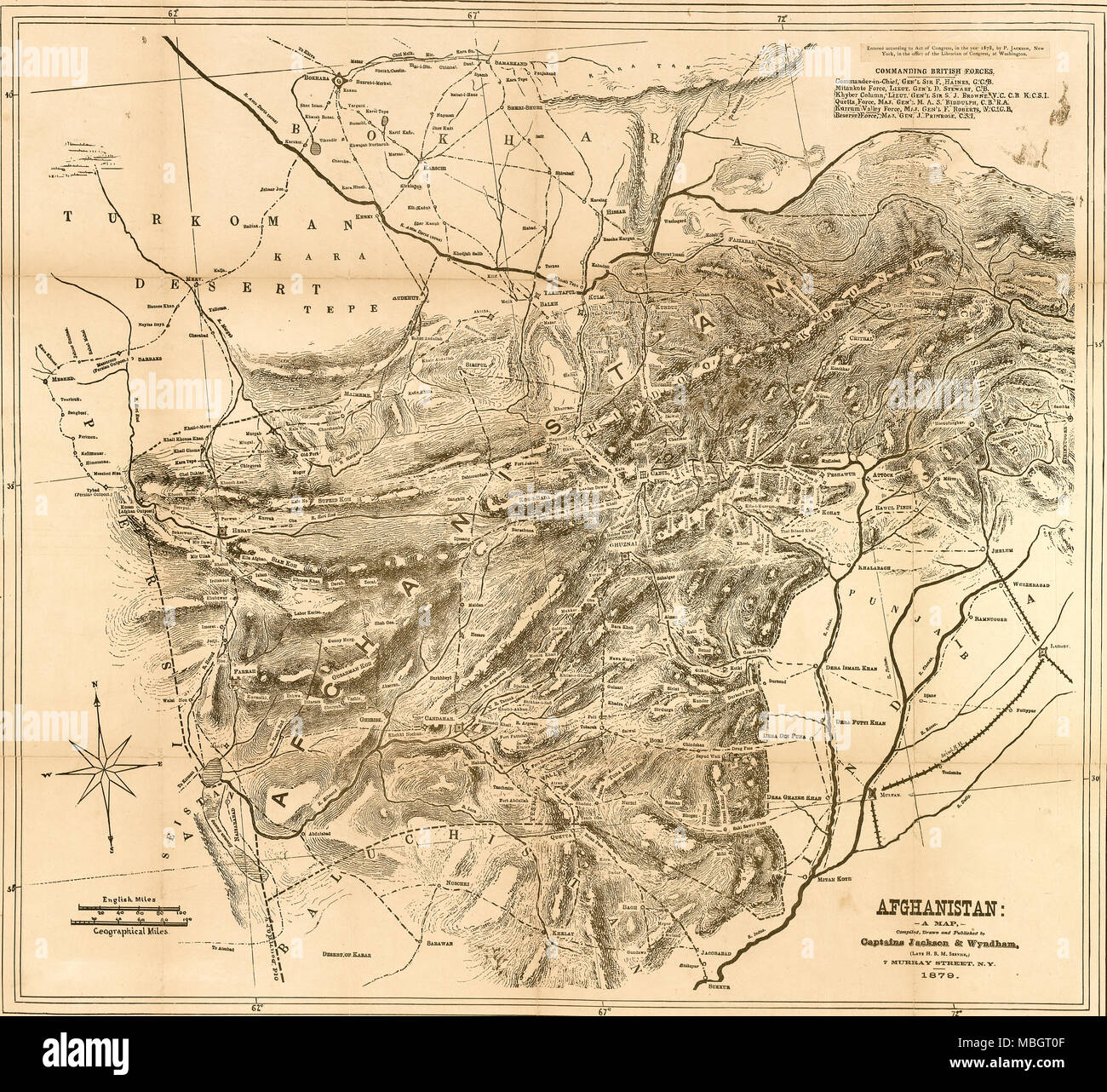 Afghanistan - 1879 Foto Stock