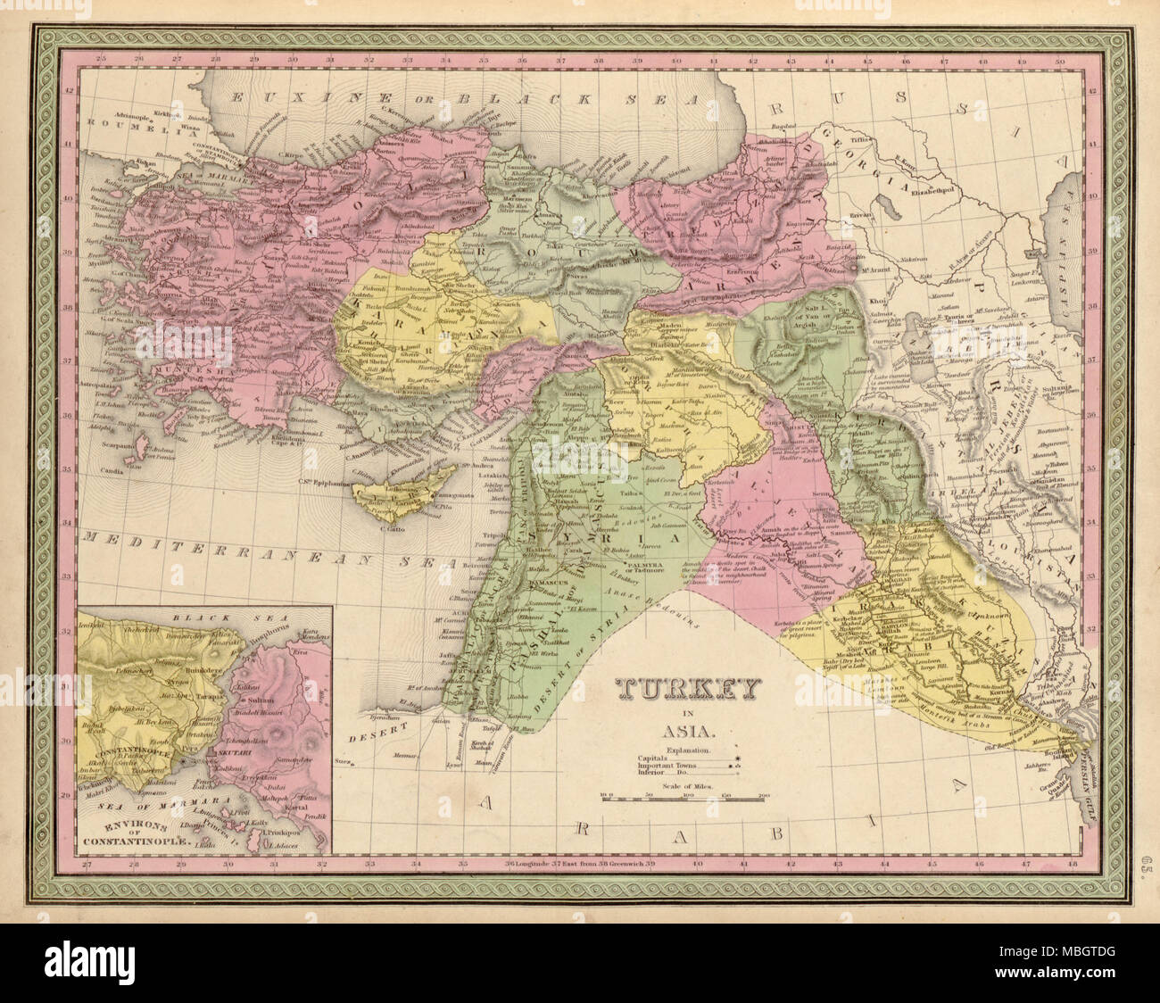 La Turchia in Asia - 1849 Foto Stock