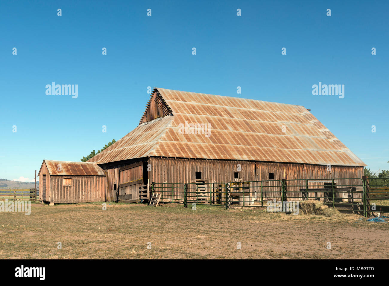 Northeast California Barn Foto Stock