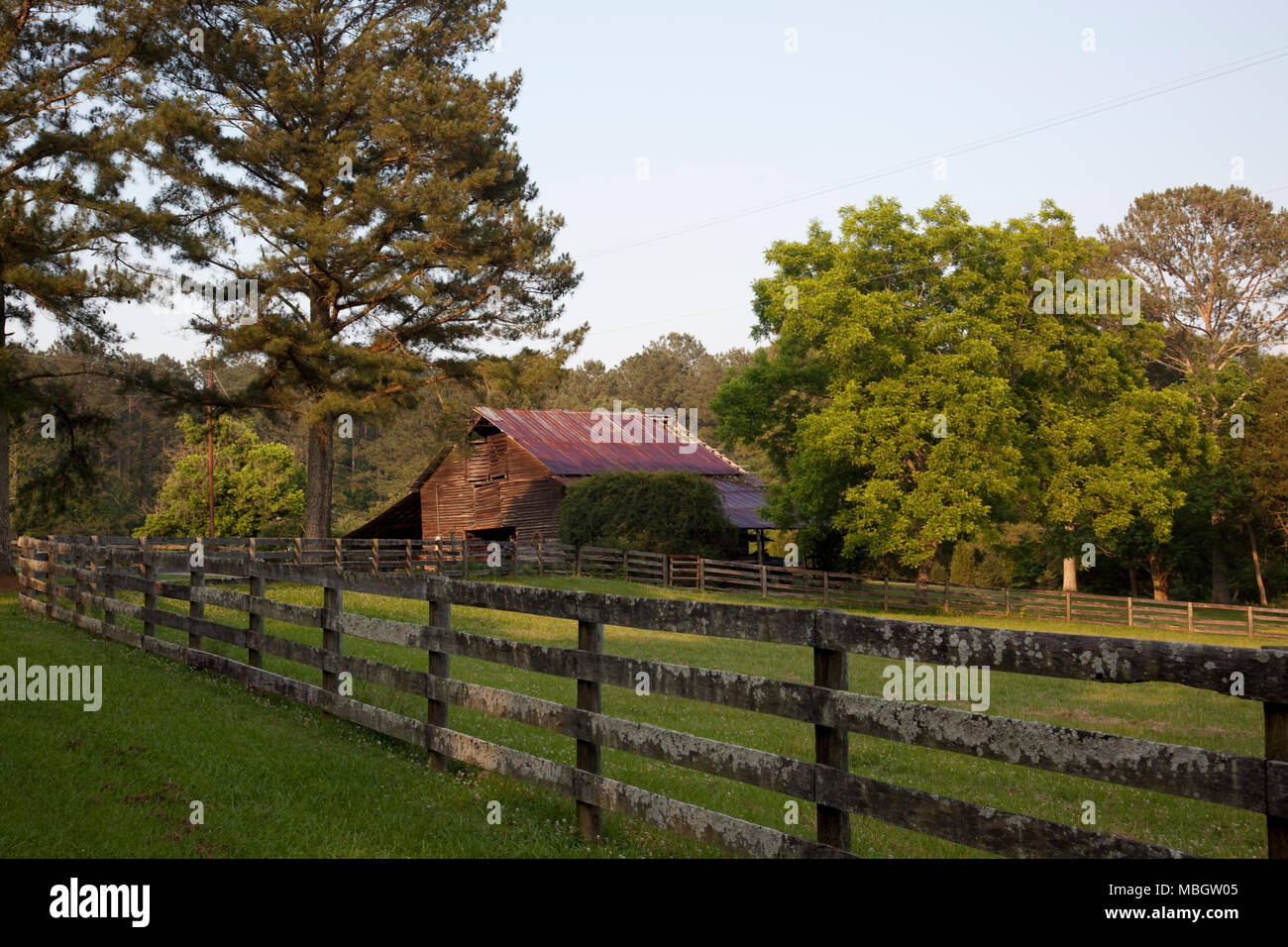 Gadsden Alabama Barn Foto Stock