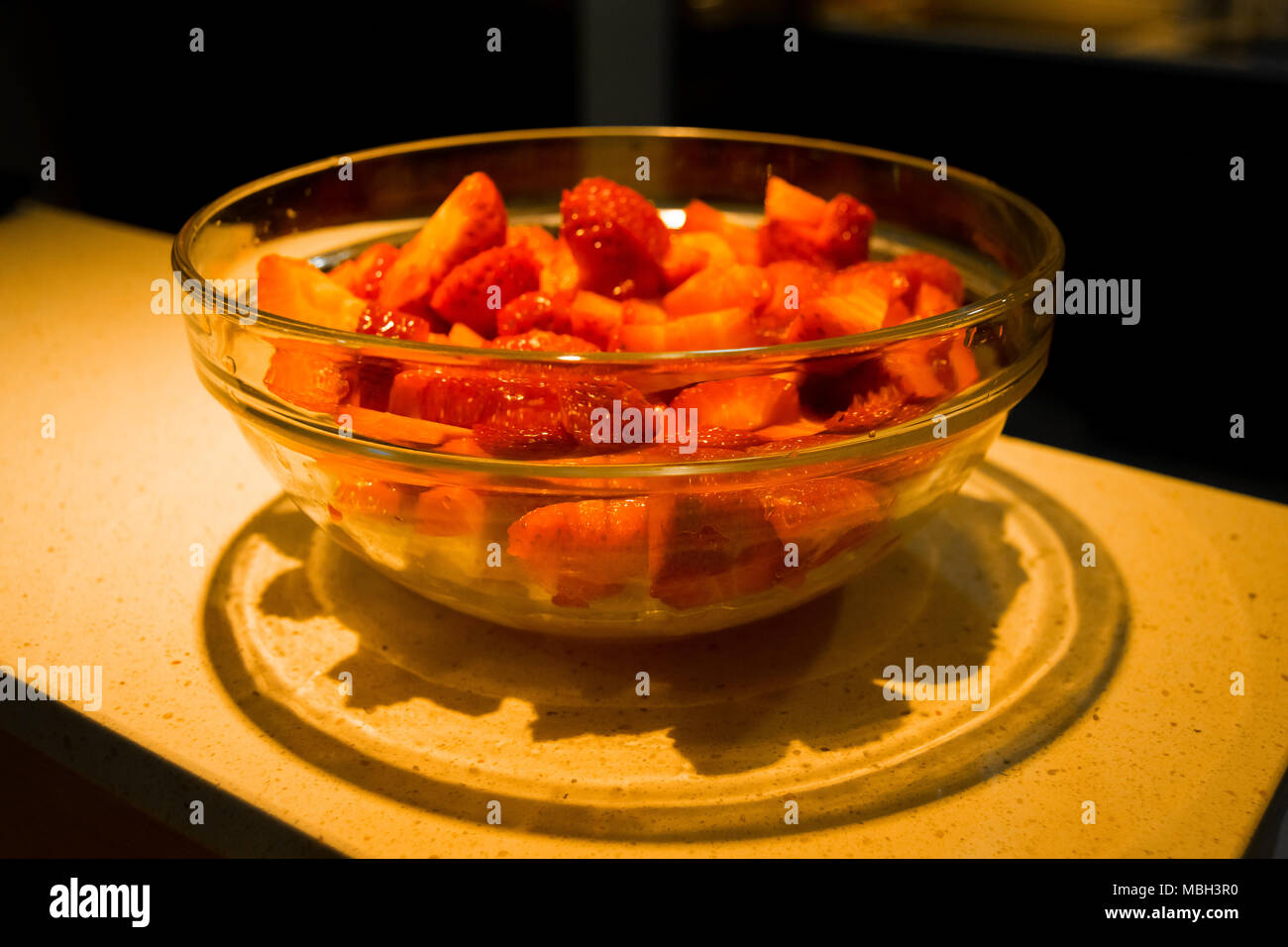 Di frutta fatta in casa insalata ricette Foto Stock