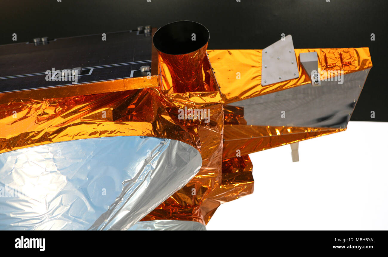 Un satellite artificiale dettaglio Foto Stock