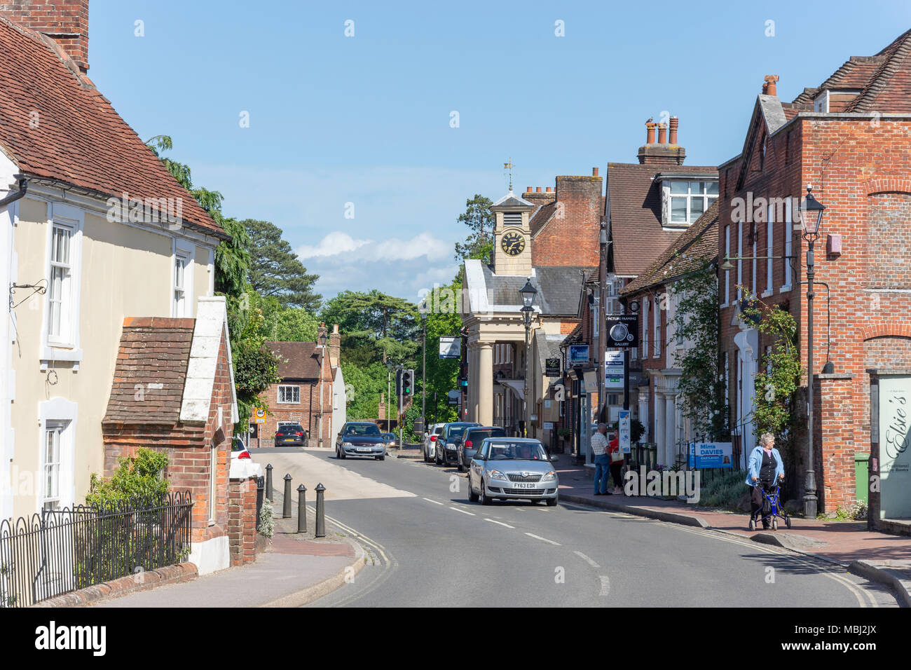 High Street, Botley, Hampshire, Inghilterra, Regno Unito Foto Stock