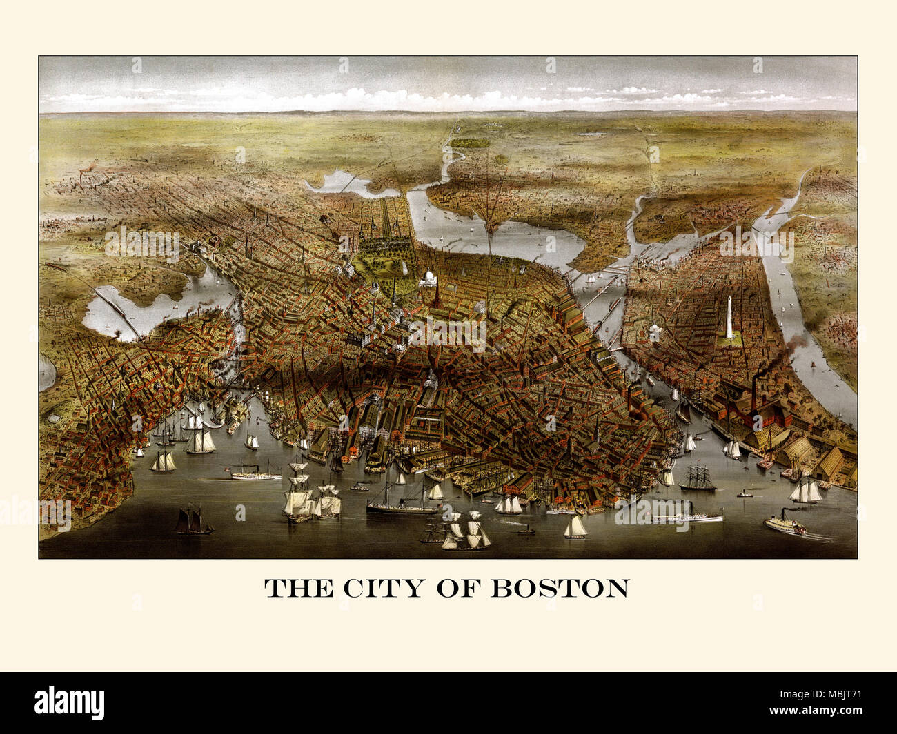 La città di Boston Foto Stock
