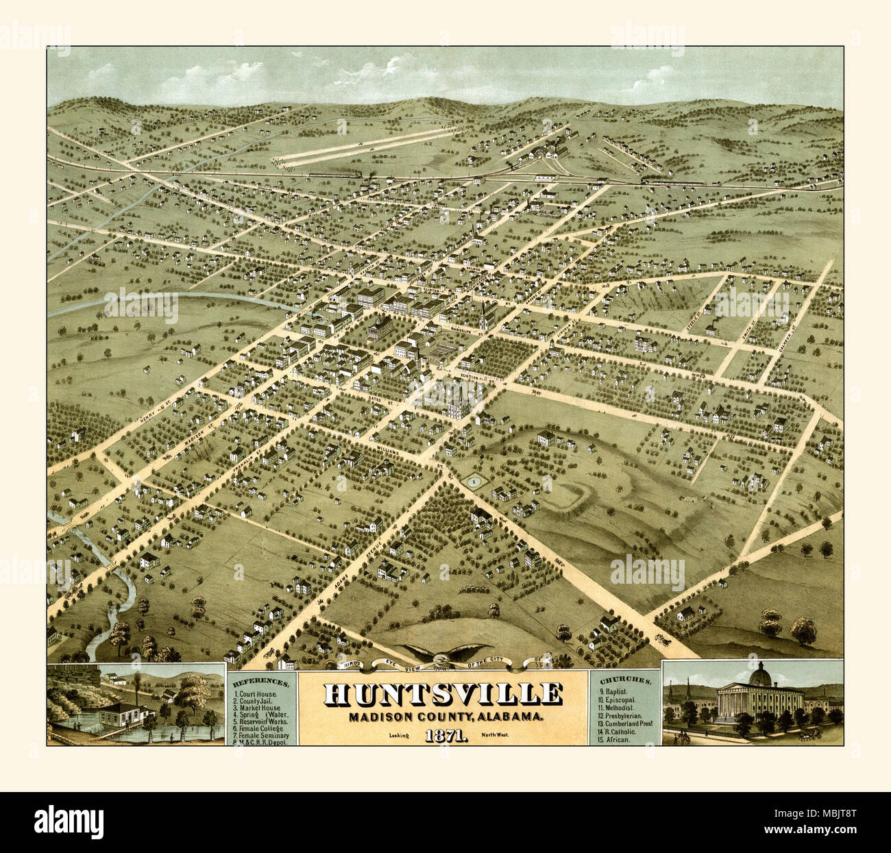 Huntsville-Madison County, Alabama. Foto Stock