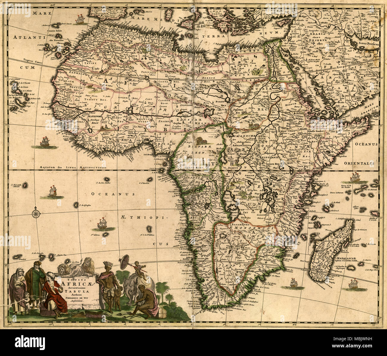 Africa - 1740 Foto Stock