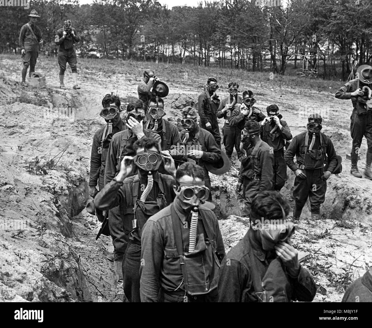 Fort Dix maschera a Gas Formazione Foto Stock