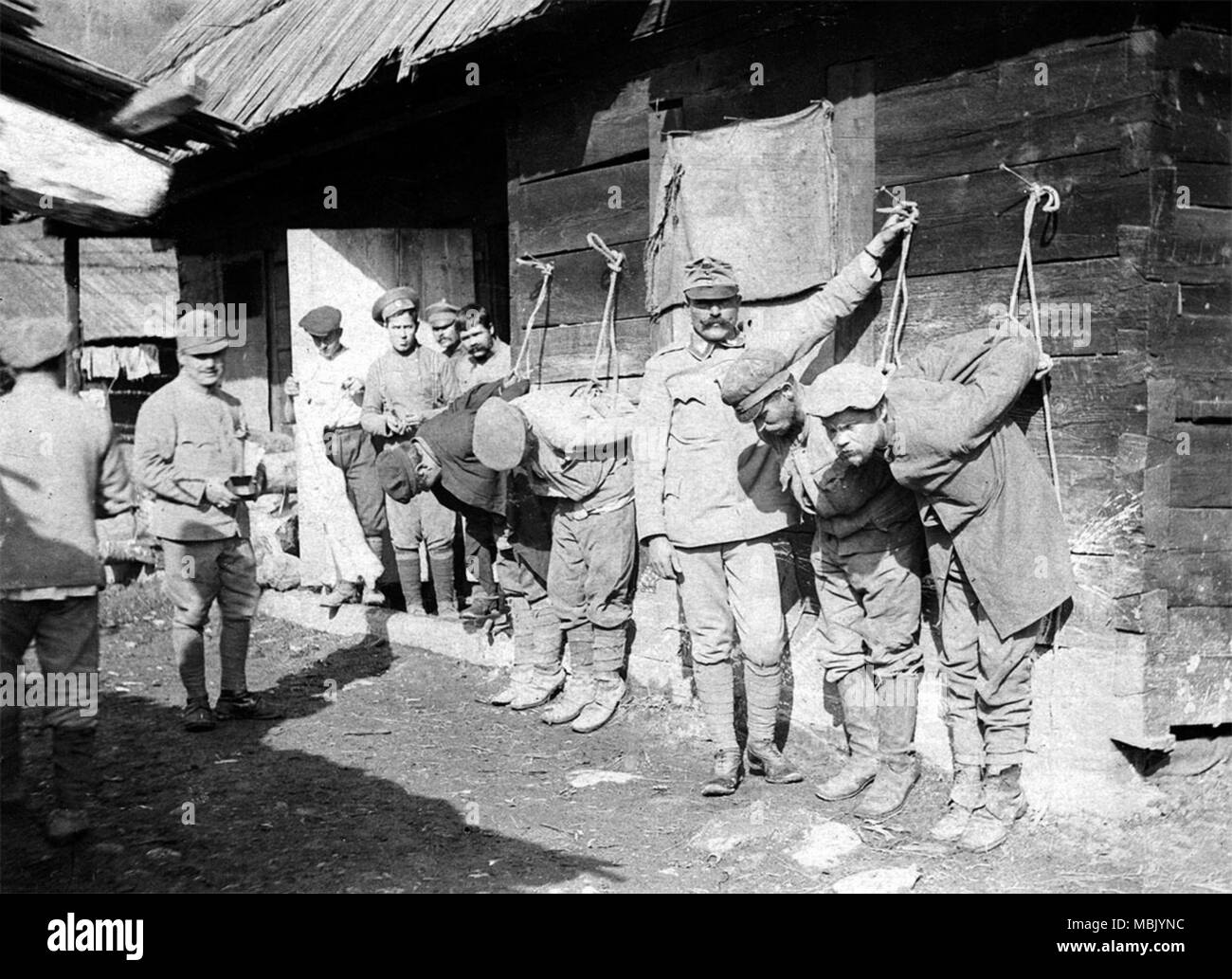 Stretching prigioni russe per campi di lavoro Foto Stock