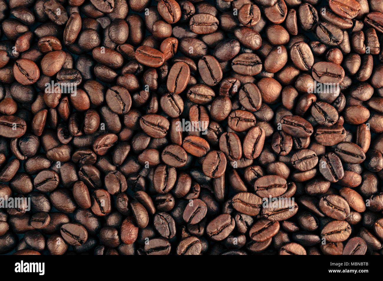 Chicchi di caffè il concetto di sfondo Foto Stock