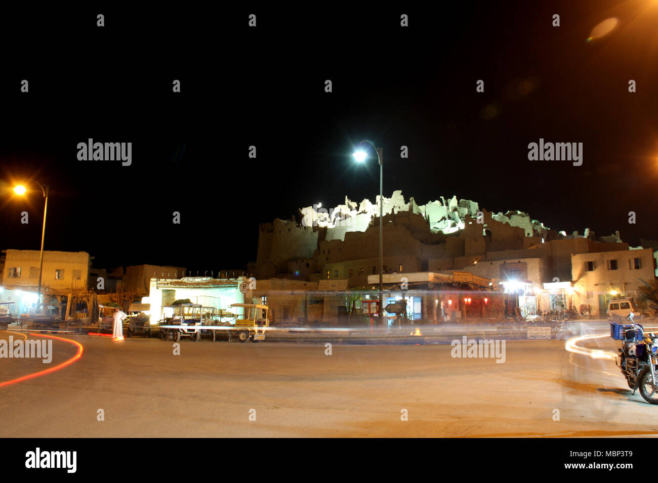 Oasi di Siwa centro città e le rovine di Shali Foto Stock