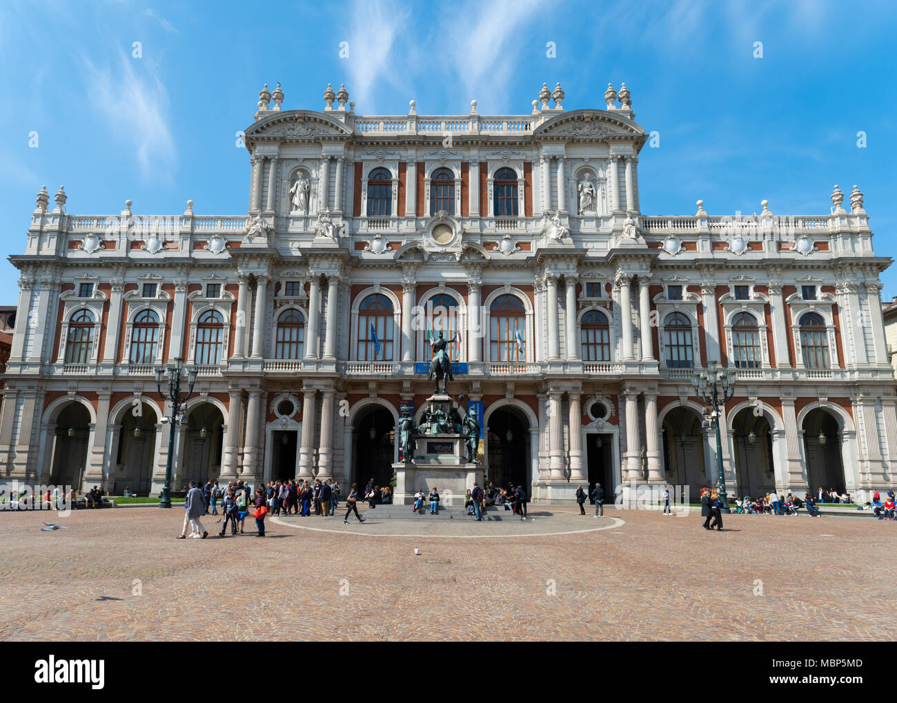 Il più importante museo dedicato al Risorgimento italiano, è alloggiato nel Palazzo Carignano Foto Stock