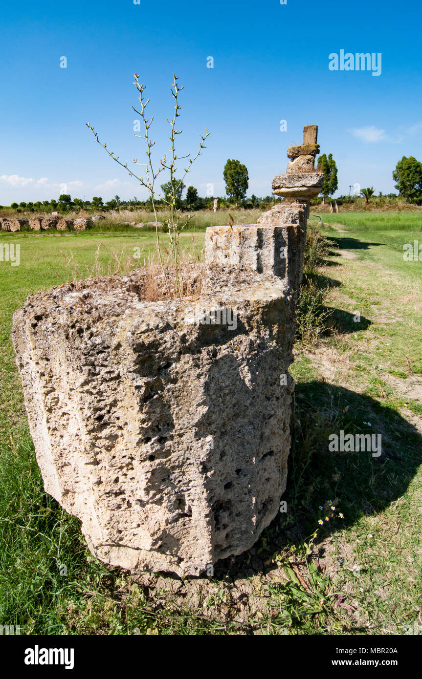MKetaponto area archeologica in Basilicata Italia Foto Stock