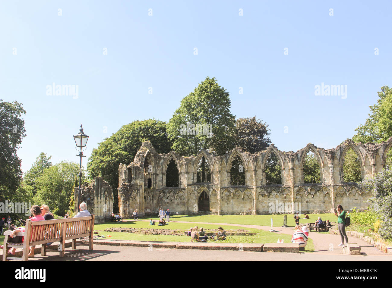 York Museo Giardini, Inghilterra il giorno d'estate Foto Stock