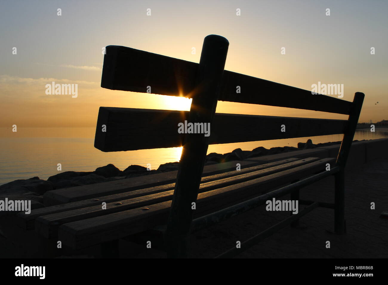 Vista mare in Kuwait Foto Stock