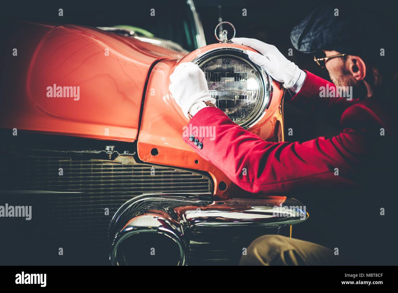 Collezionabili valutazione auto da Professional veicoli vintage Collector. La storia di American Transportation Tema. Foto Stock