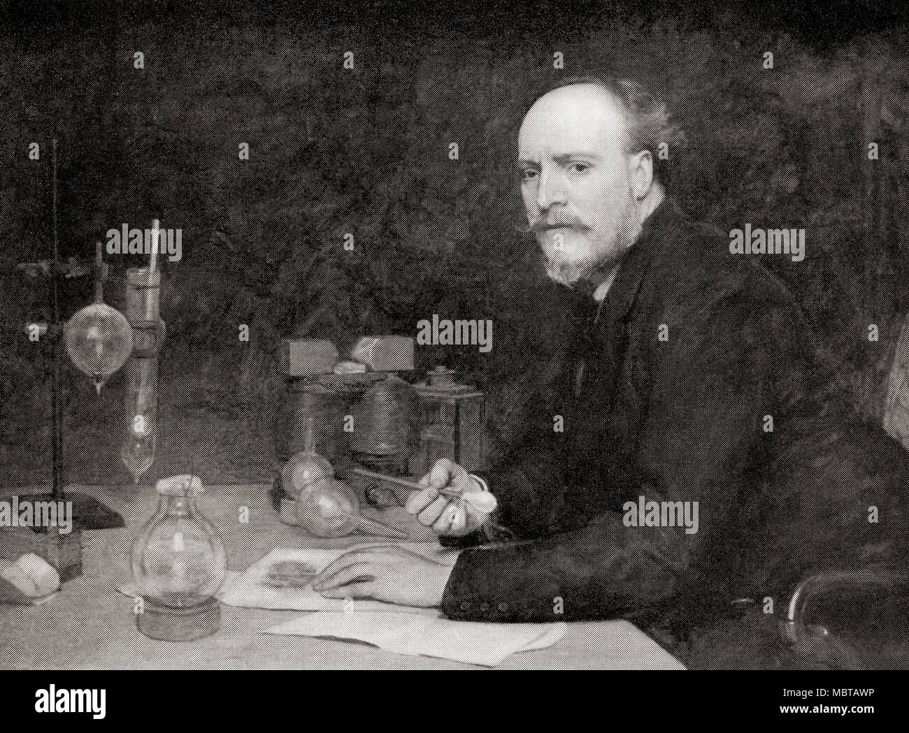 Sir James Dewar, 1842 - 1923. Scottish chimico e fisico, inventore della beuta da vuoto. Da capolavori di Orchardson, pubblicato nel 1913. Foto Stock