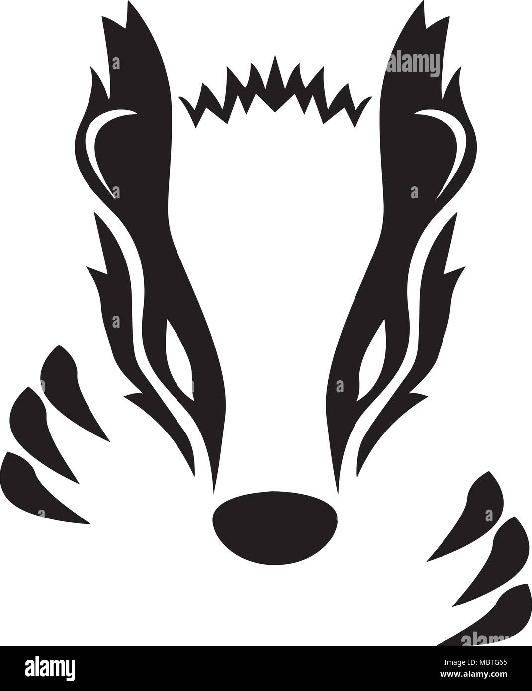 Badger illustrazione vettoriale Illustrazione Vettoriale
