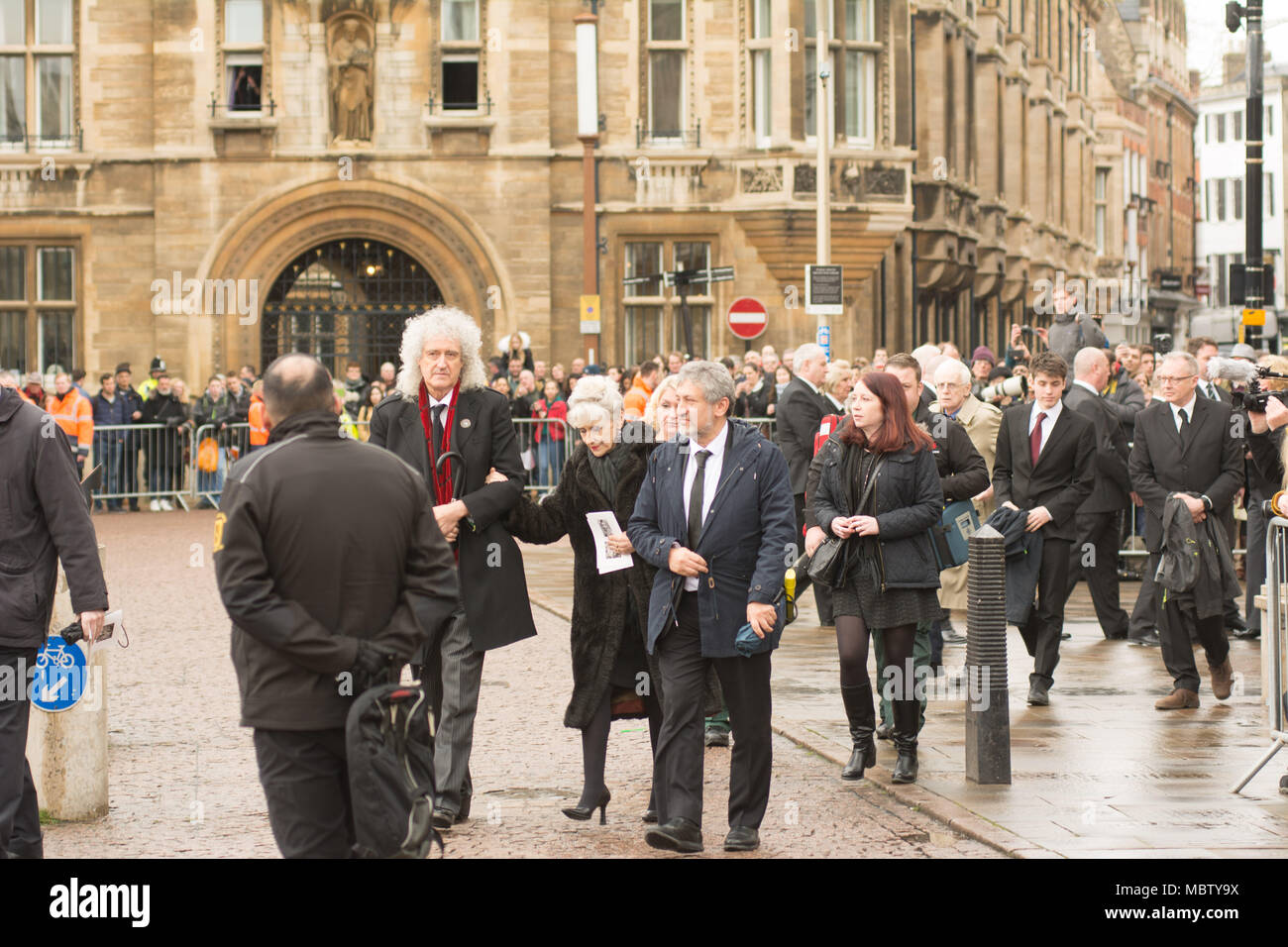 Brian May e Anita Dobson Foto Stock