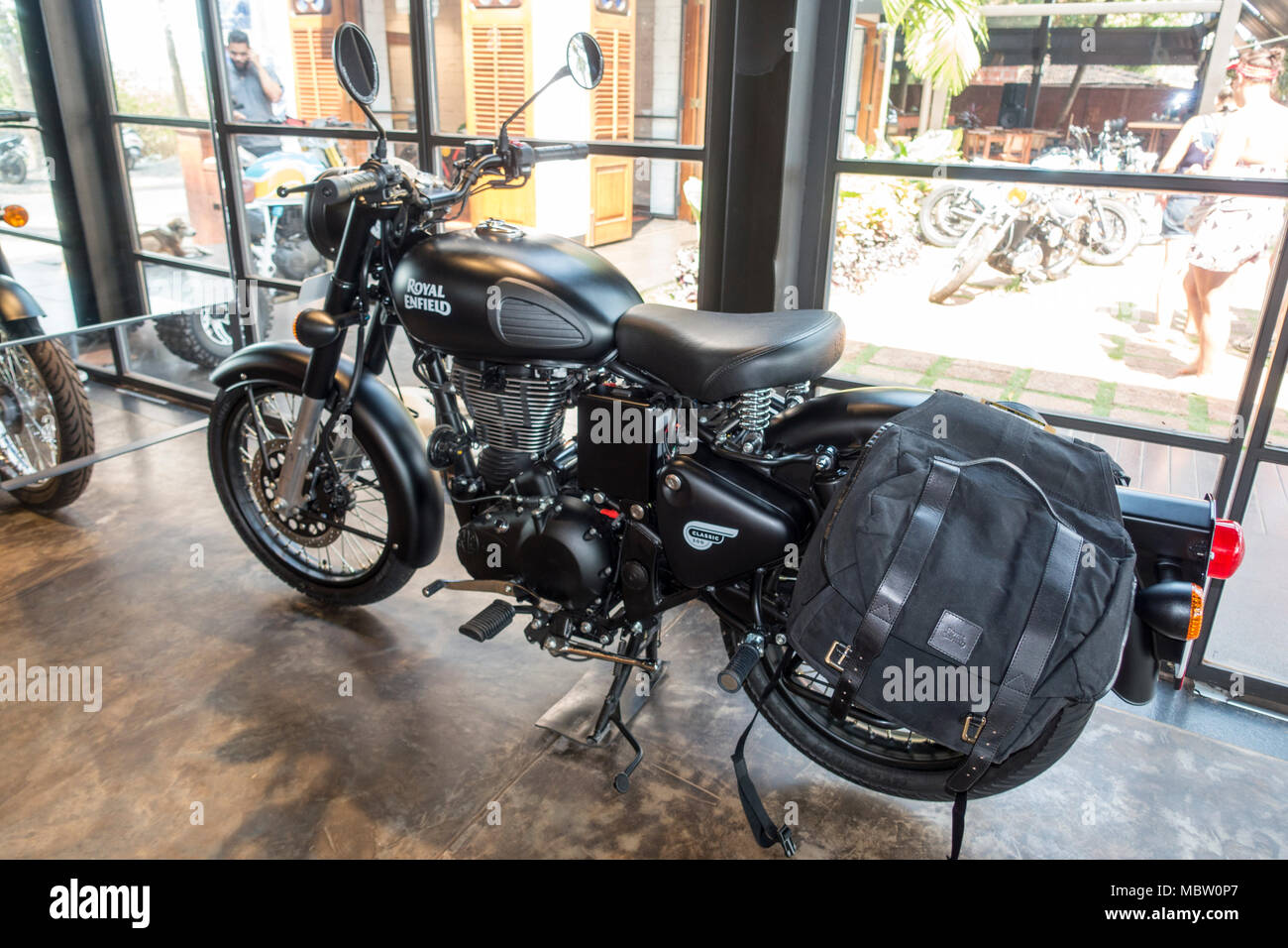 Royal Enfield museum Arpora Goa Foto Stock