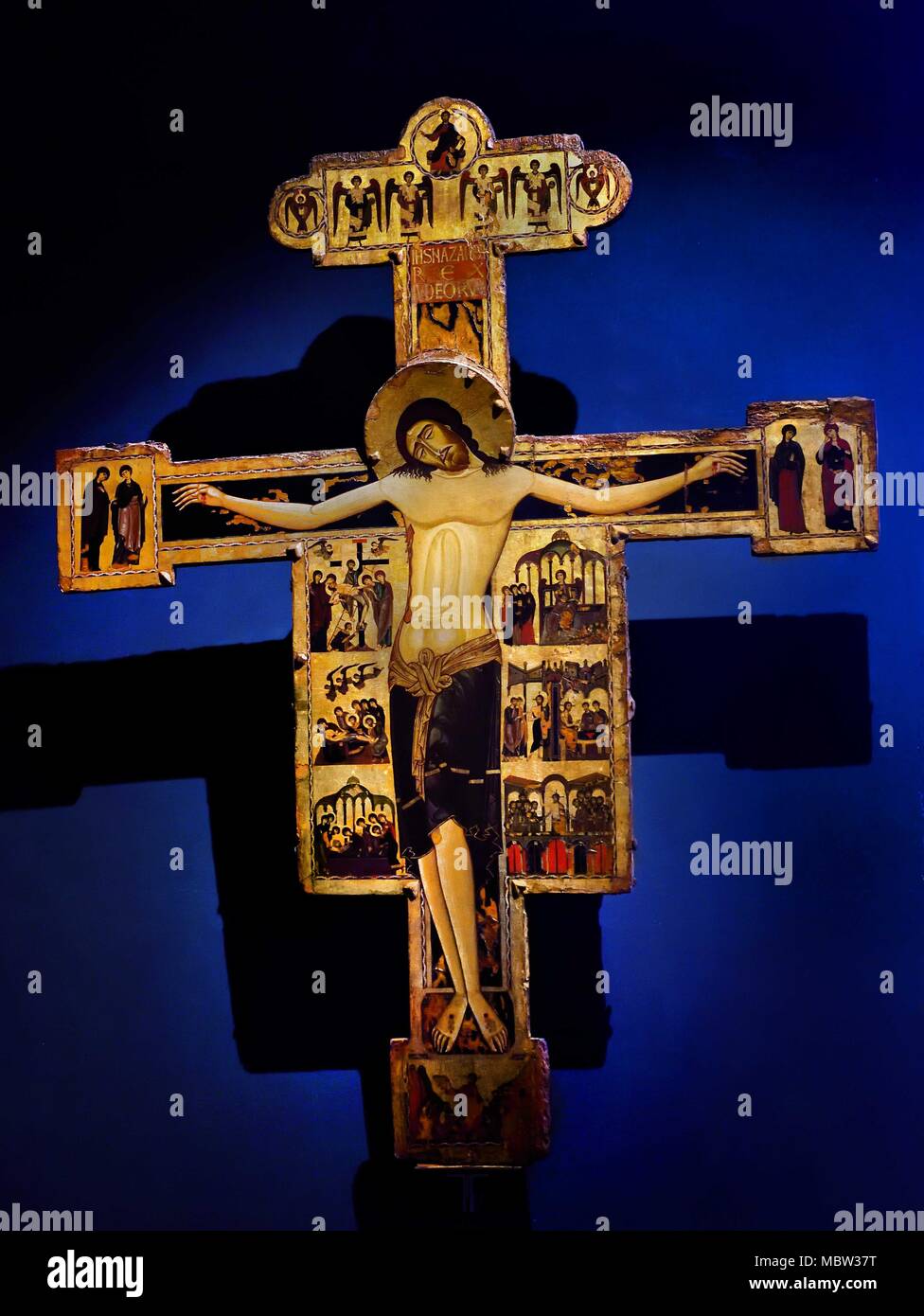 Gesù sulla croce del XIII secolo dalla Giunta Pisano 1202 - 1258,Italia,  italiano. ( Croce Gesù Foto stock - Alamy