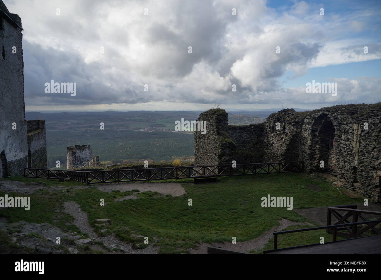 Bezdez Castello nella Boemia settentrionale, Repubblica Ceca. Foto Stock