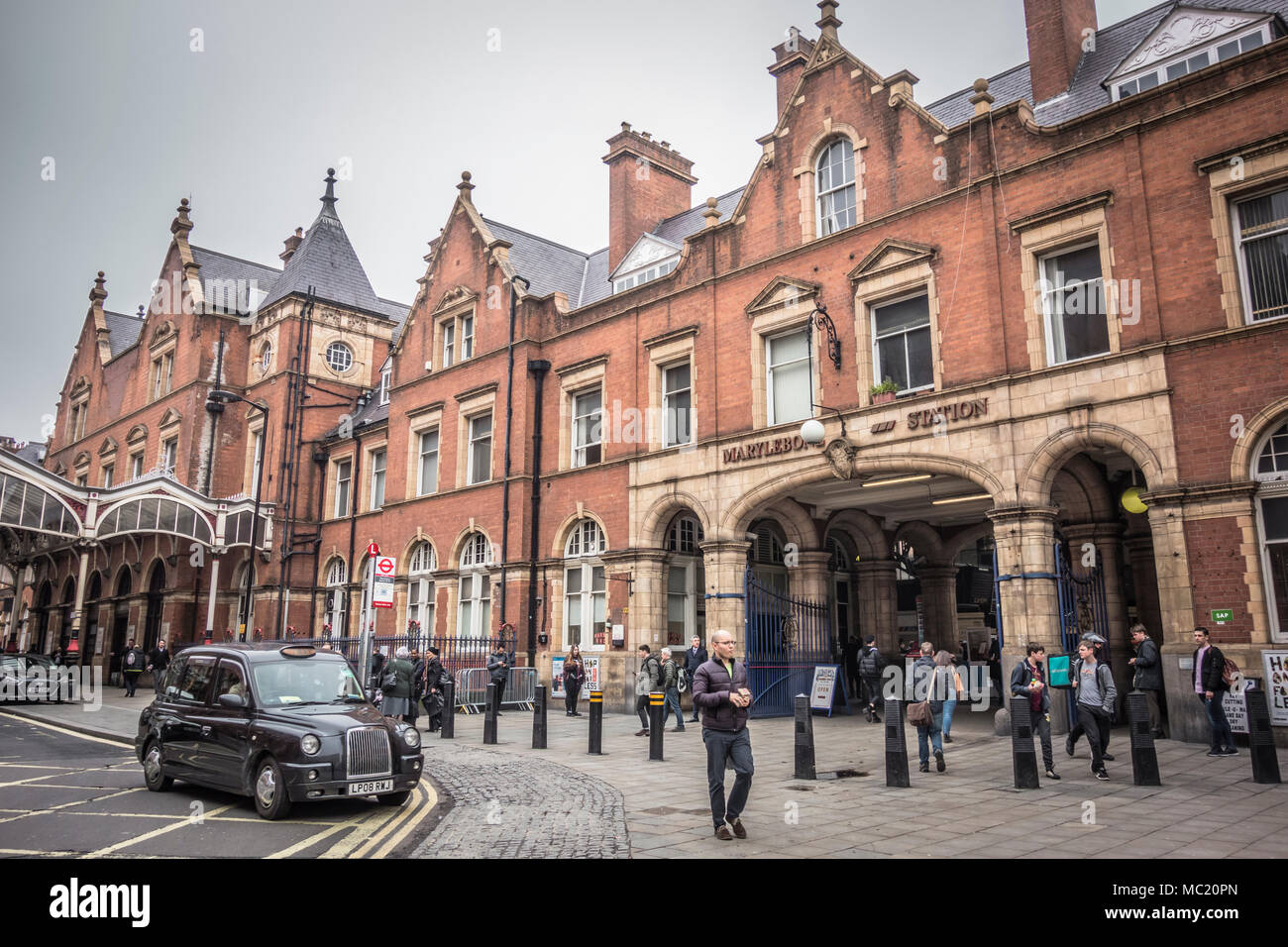 Sir Edward Watkin's Marylebone Rail Station, Marile grande casa centrale, Melcombe Place, Londra NW1 Foto Stock