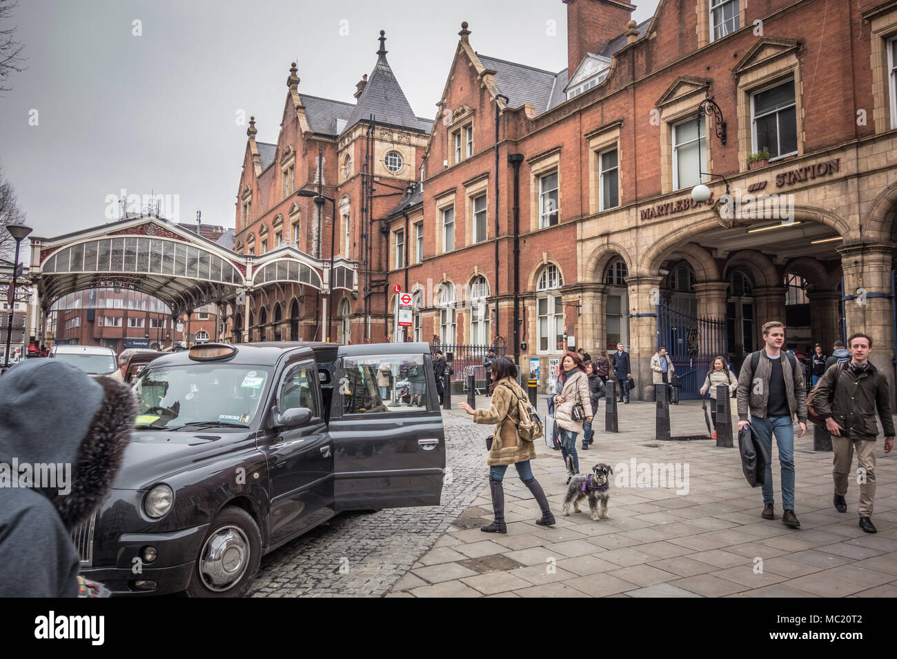 Sir Edward Watkin's Marylebone Rail Station, Marile grande casa centrale, Melcombe Place, Londra NW1 Foto Stock