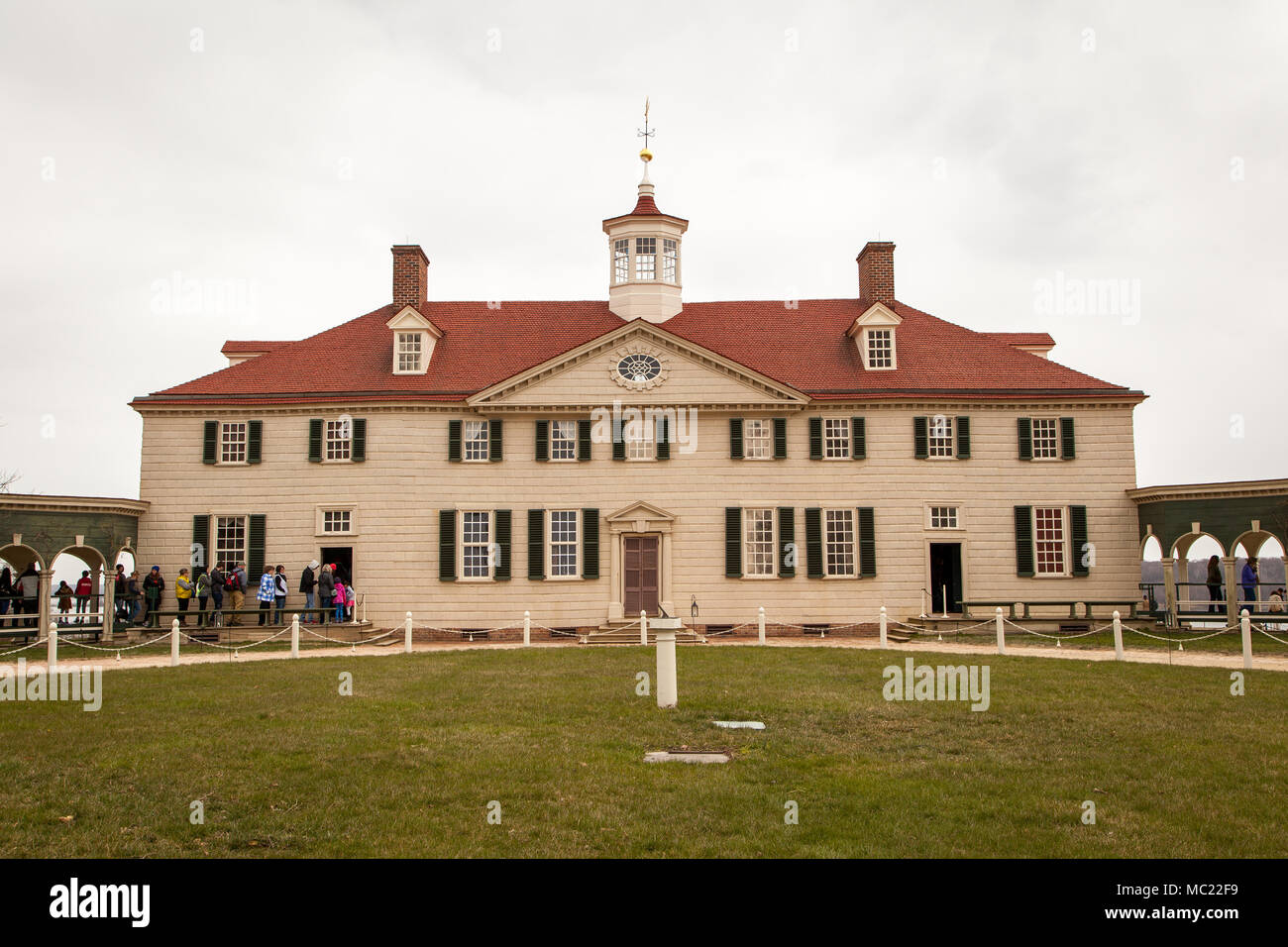 Mount Vernon casa del primo presidente degli Stati Uniti. Foto Stock