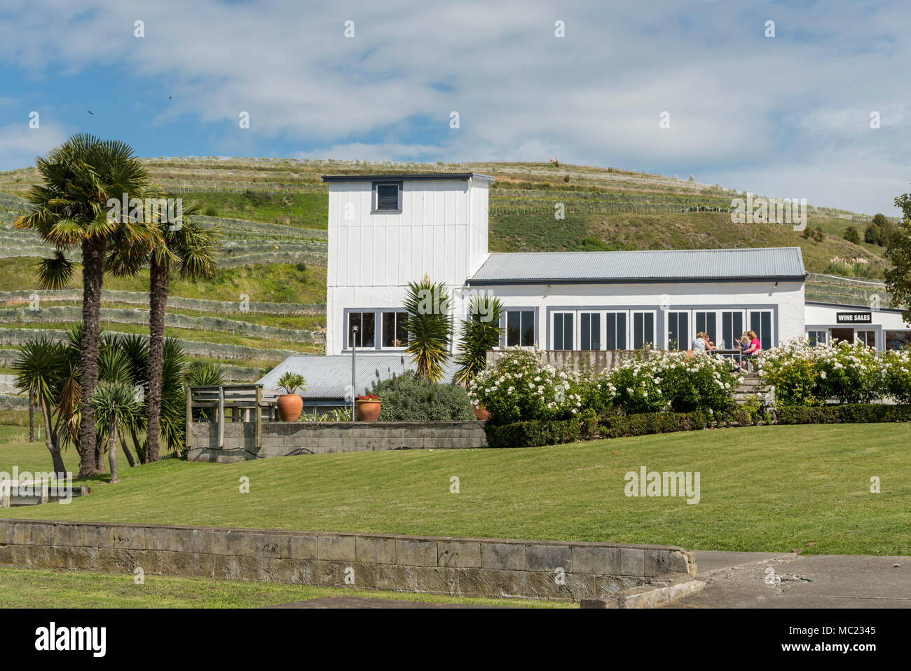 Il negozio del vino a La Valle Esk, Hawkes Bay vigneto e della cantina Nuova Zelanda Foto Stock