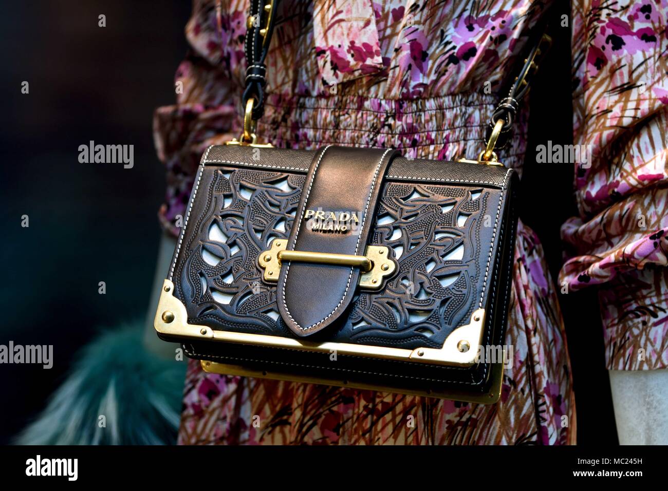 Prada Milano Moda Firenze Italia Foto Stock