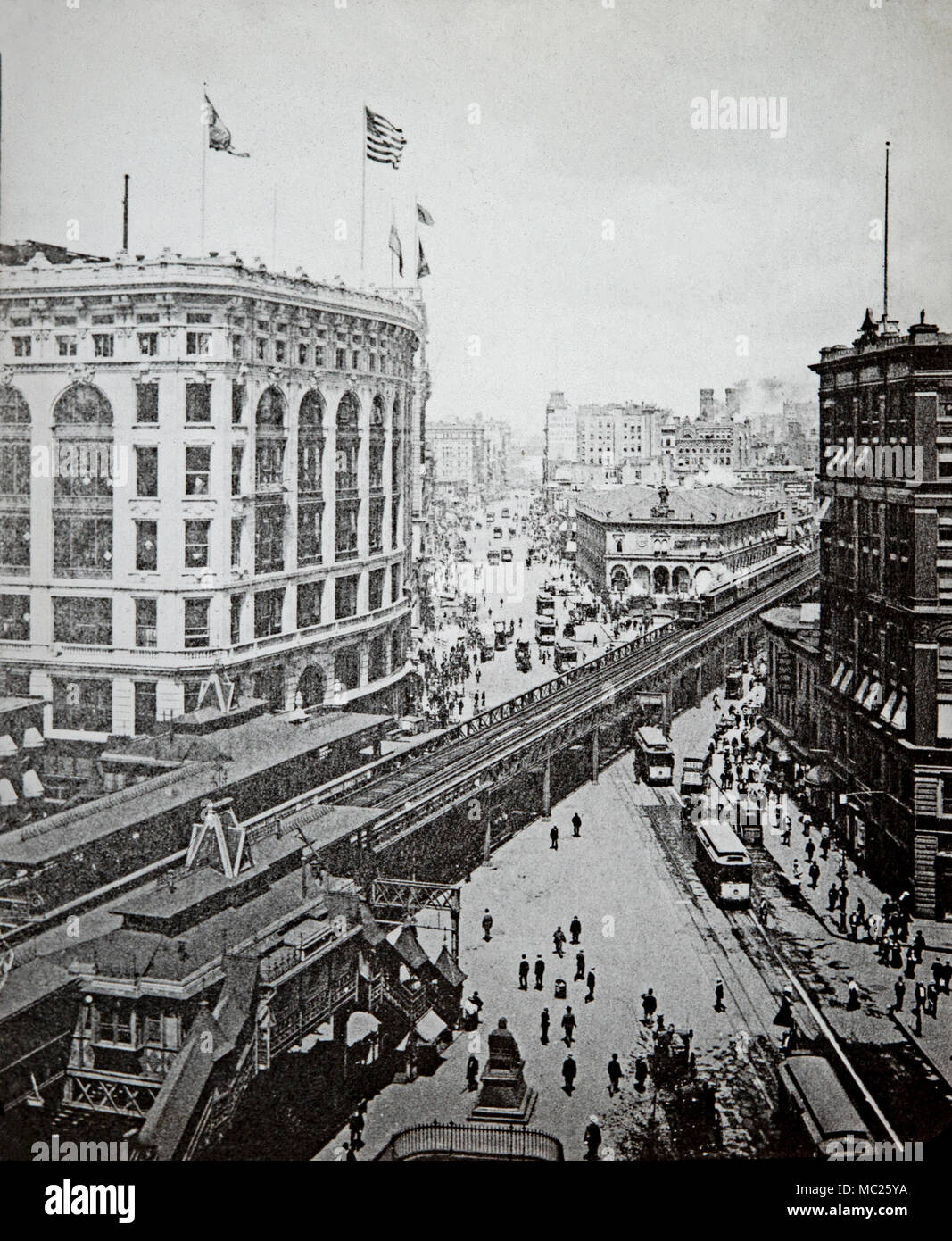 Daks e Macy Building di New York City c1910. Foto Stock