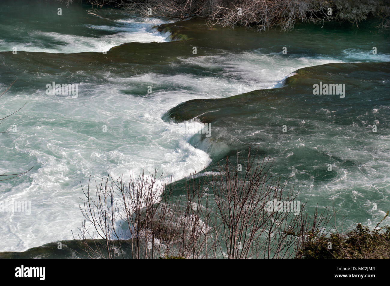 Parco nazionale del fiume Krka Waterfalls Foto Stock