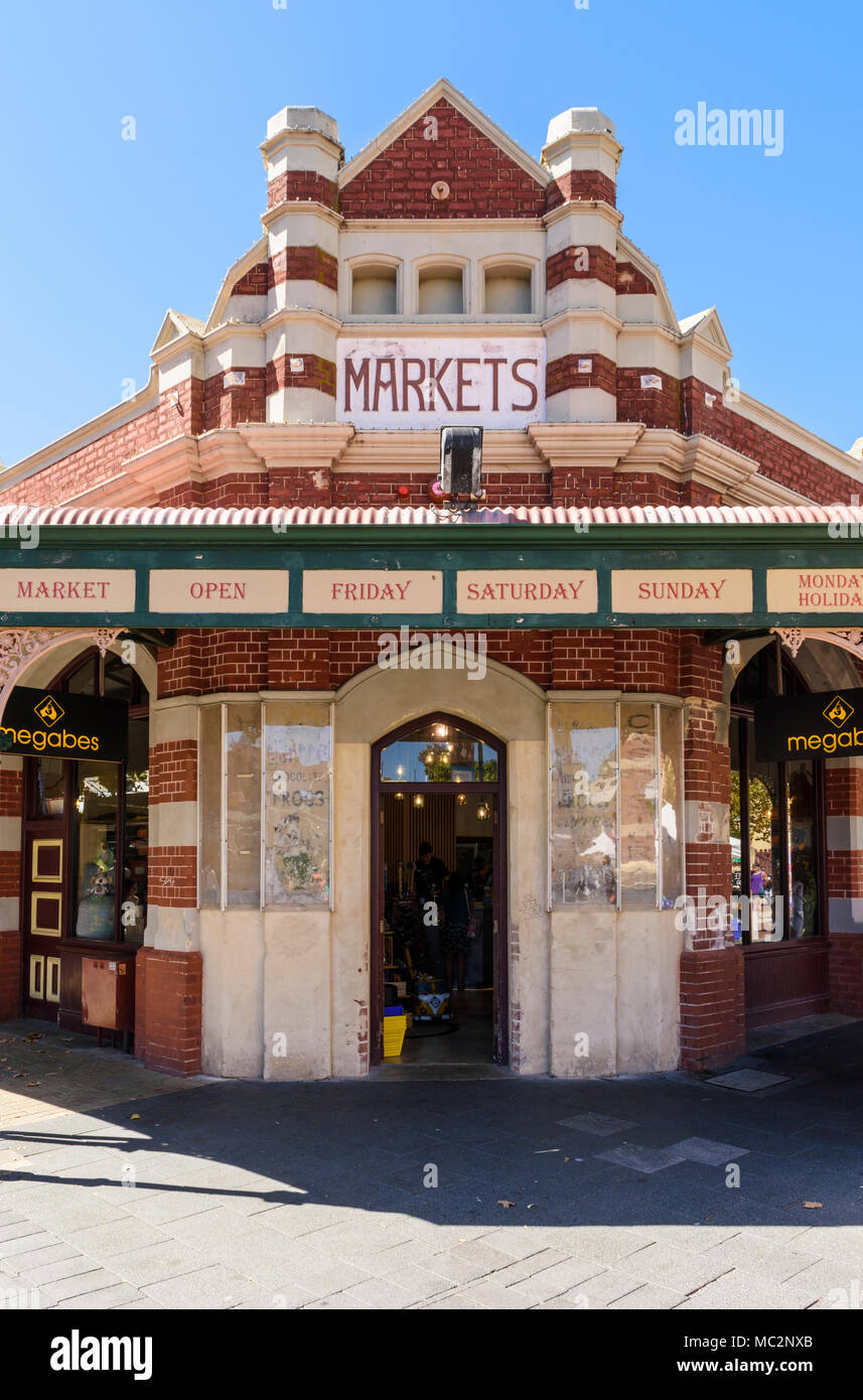 L'iconico Fremantle Markets edificio, Fremantle, Australia occidentale, Australia Foto Stock