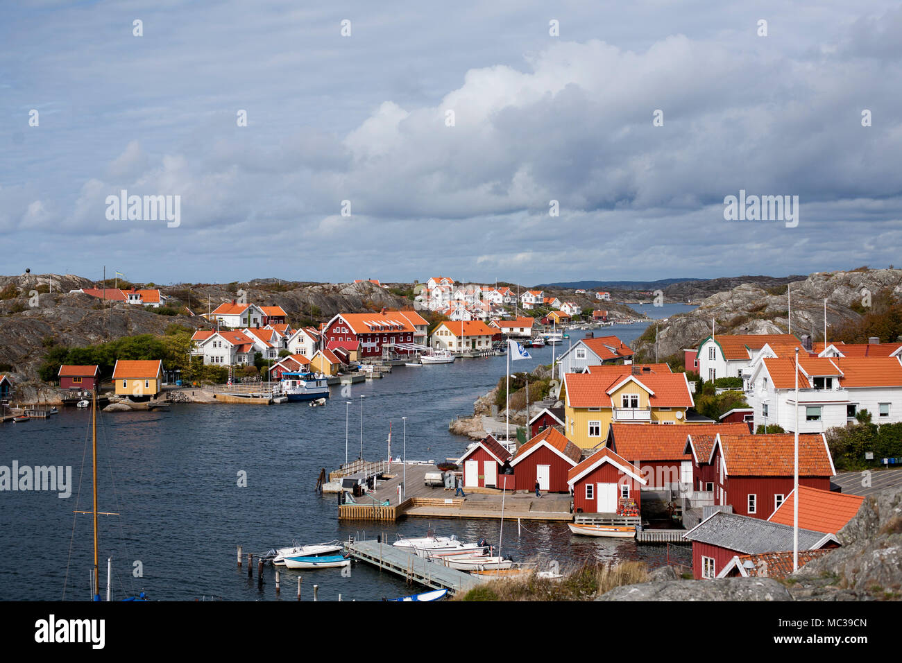 Kyrkesund città sull isola di Tjorn, Svezia 2016 Foto Stock