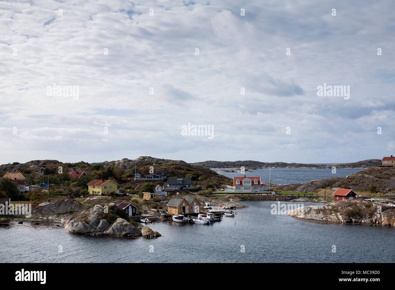 Kyrkesund città sull isola di Tjorn, Svezia 2016 Foto Stock